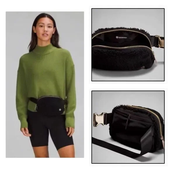 NWT Lululemon Everywhere Belt Bag Fleece Black - Picture 15 of 15